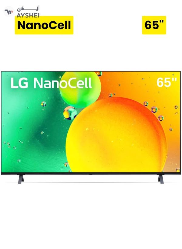 LG 65-inch Nanocell 4k Smart Tv Nano75 Webos 22 Α5 Gen5 Ai Processor 4k Hdr10 Pro Ai Sound Pro Thinq Ai 2022 Model 65nano75sqa Black 65NANO75SQA Black