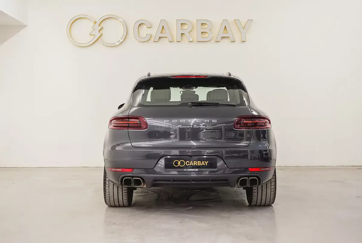 AED 2451 PM | PORSCHE MACAN TURBO 2017 | PARTIAL AGENCY HISTORY | PRISTINE CONDITION | GCC-5-5