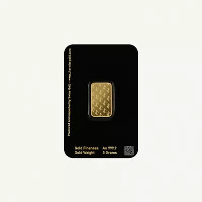 SwissGold Minted Gold Bar 5g 24K (999.9%) Pure Gold-1