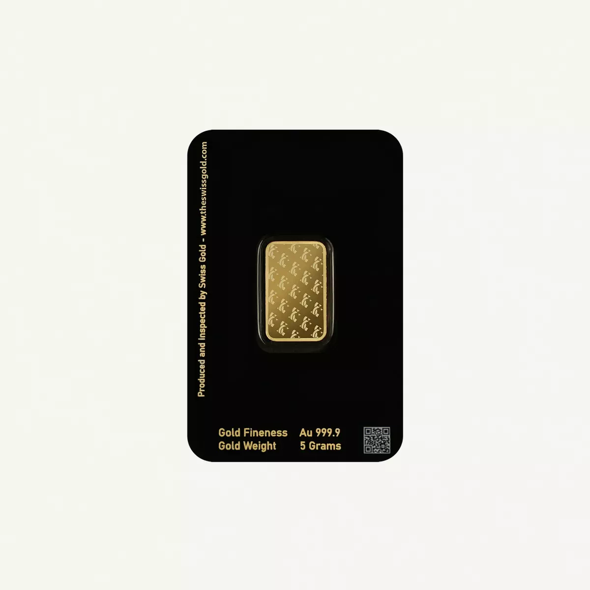 SwissGold Minted Gold Bar 5g 24K (999.9%) Pure Gold-1-1
