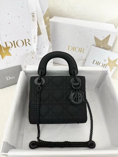 Dior Lady Dior Mini Bag - Black-0