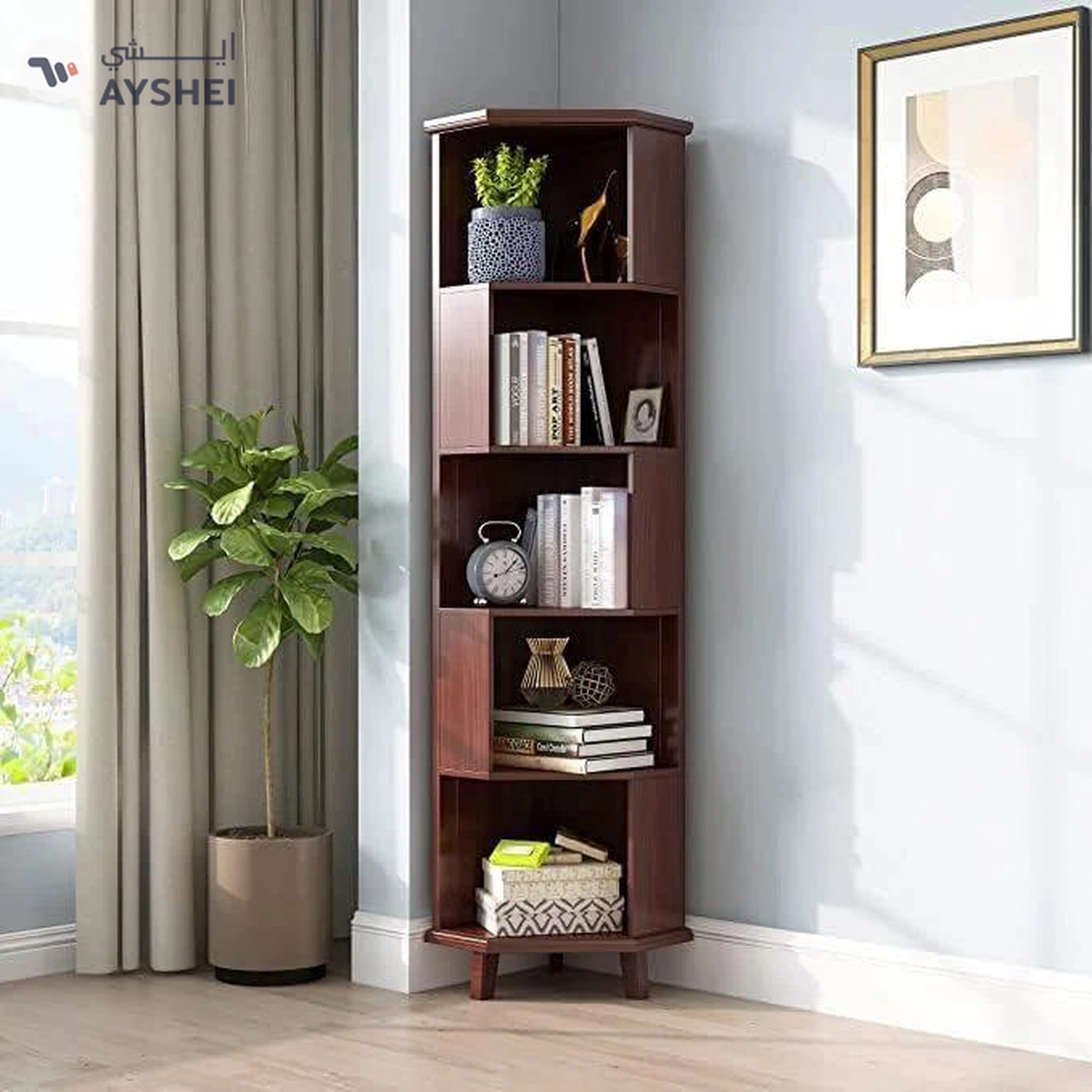 Balanbo Corner Book Cabinet-2-2