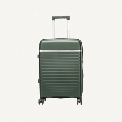 British Traveller 3-Piece Polypropylene Luggage Set | 20”, 24”, 28” Lightweight Suitcases with 360° Spinner Wheels, TSA Lock, Water & Scratch Resistant | Durable Hard Shell Trolley Bags with Telescopic Handle - Green-4