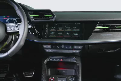 Audi RS3 Sedan-GCC-Exclusive Green Color-Full Leather Interior-Green Accents-Sports Exhaust-14