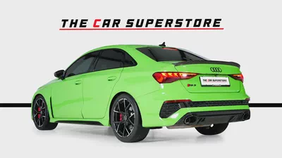 Audi RS3 Sedan-GCC-Exclusive Green Color-Full Leather Interior-Green Accents-Sports Exhaust-5