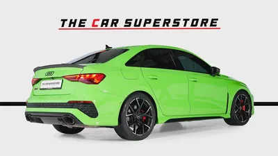 Audi RS3 Sedan-GCC-Exclusive Green Color-Full Leather Interior-Green Accents-Sports Exhaust-7