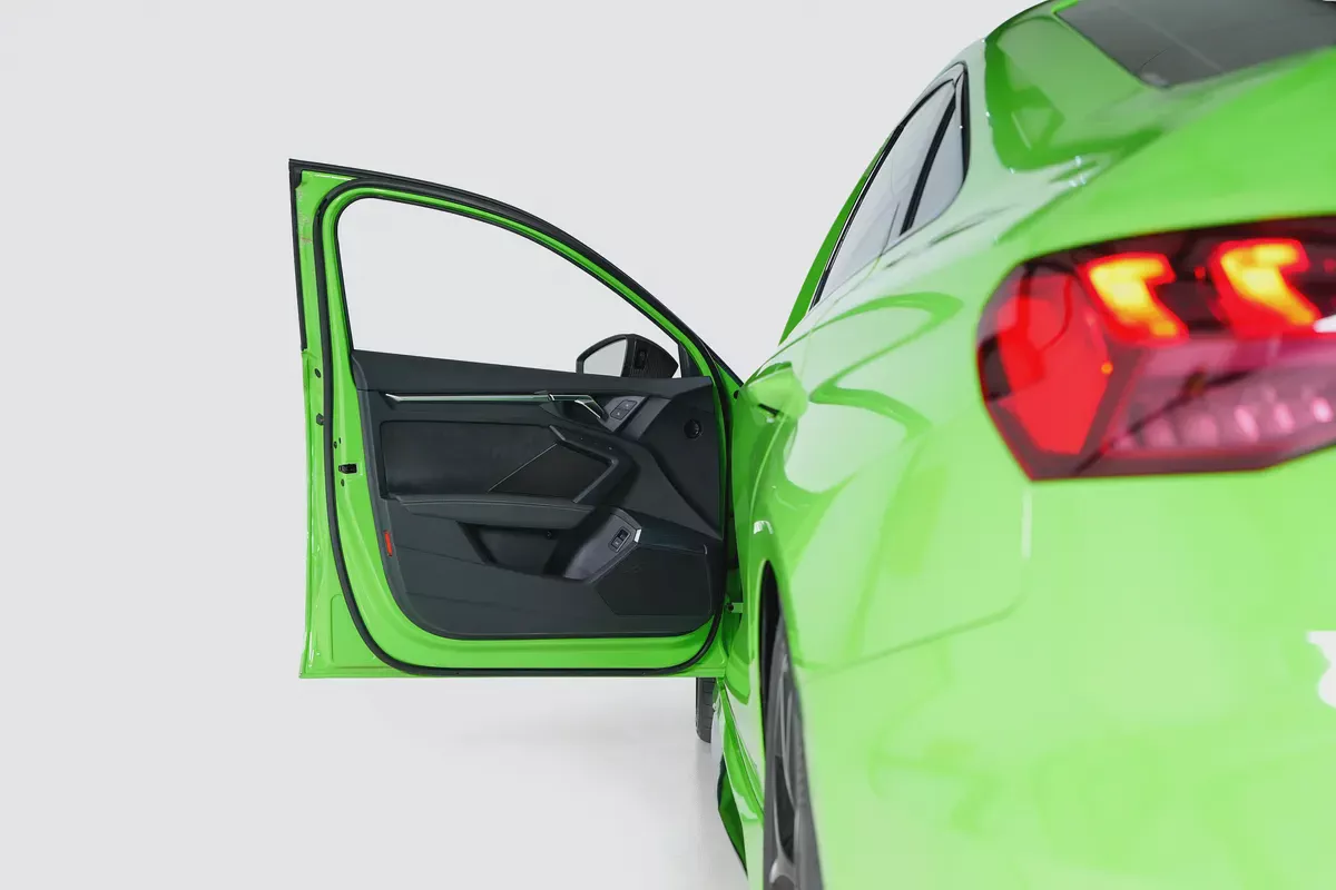 Audi RS3 Sedan-GCC-Exclusive Green Color-Full Leather Interior-Green Accents-Sports Exhaust-11-11