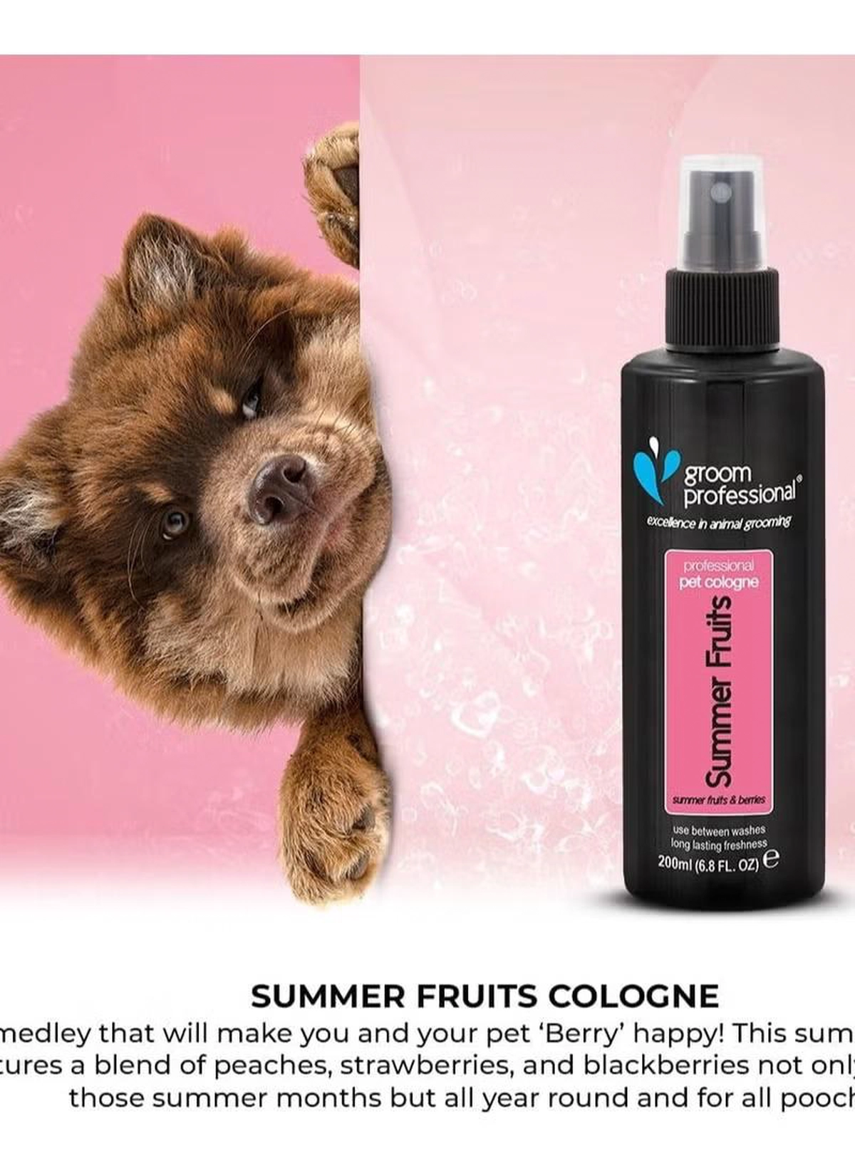 Groom Professional Summer Pet Fruits Cologne Perfume Summer Fruits & Berries 200ml-3-3