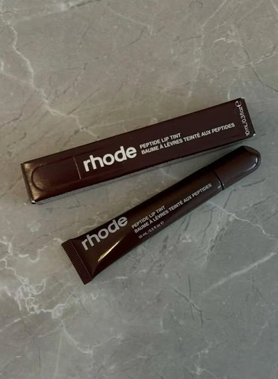 rhode Phone Case with Peptide Espresso Lip Tint, Protective Mobile Cover-4