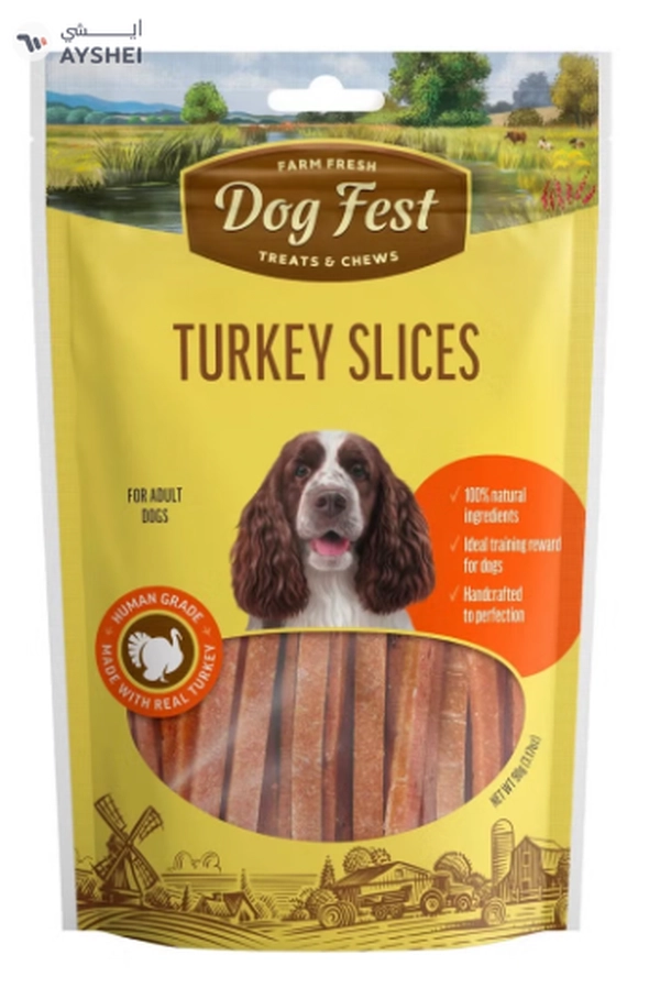 Dog Fest Turkey Slices For Adult Dogs[Weight - 90g]