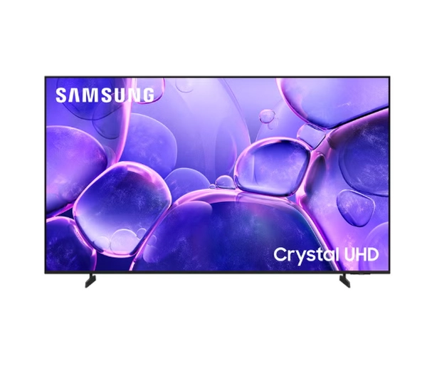 Samsung 70 Inch Crystal UHD TV, U8000F, 4K, Crystal Processor 4K, MetalStream Design, Knox Security, Endless Free Content, Smart TV, UA70U8000 (2025 - International Version) U8000F BLACK