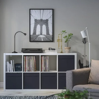 DRÖNA Storage Box - Black, 33x38x33 cm-1
