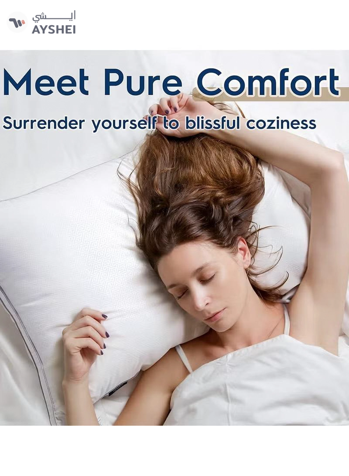 Eworld Set of 2 Premium Hotel-Quality Pillows, Crafted with Firm and Supportive Gusseted Design-3-3