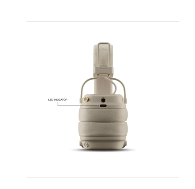 Marshall Major V On-Ear Bluetooth Wireless Headphone with 100+ Hours Playtime, Cream Beige-7