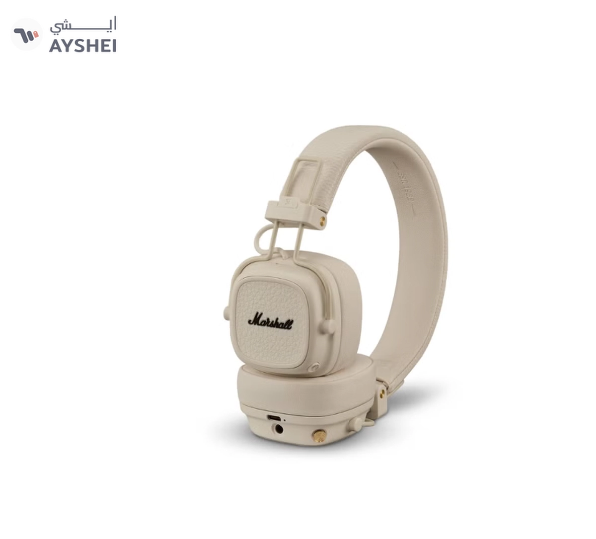 Marshall Major V On-Ear Bluetooth Wireless Headphone with 100+ Hours Playtime, Cream Beige-0-0