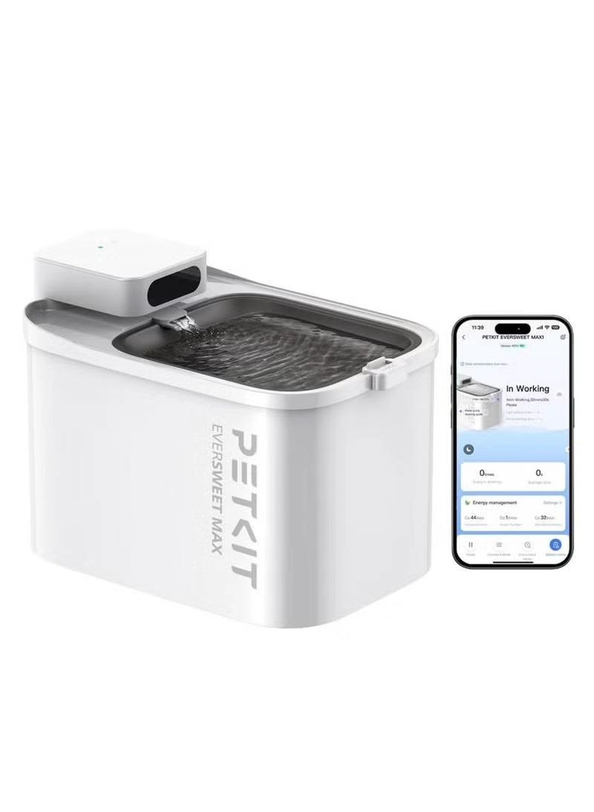 PETKIT Eversweet Max "CORDLESS" Automatic Pet Water Fountain - 3L-5-5