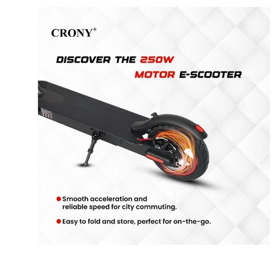 Crony M365 App E-Scooter | 45km/H High-Speed | 25KM Range | 250w Brushless Motor | Rear Disc Brake-5