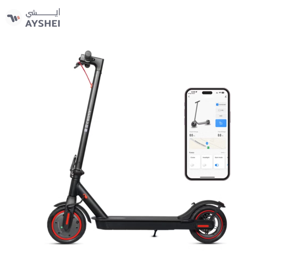 Crony M365 App E-Scooter | 45km/H High-Speed | 25KM Range | 250w Brushless Motor | Rear Disc Brake-0-0