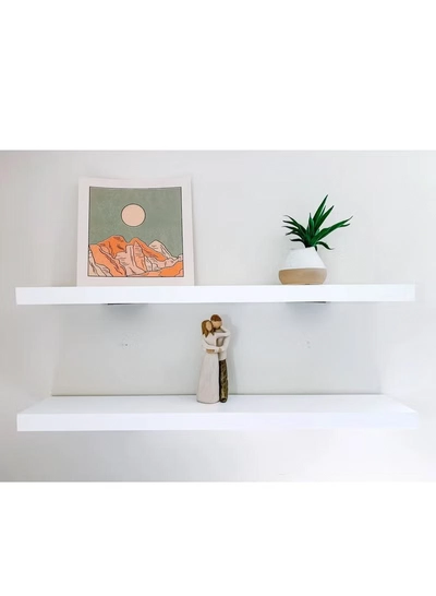 DubaiGallery Floating Shelves,Wall Mounted Shelf with Invisible Brackets,Wall Decor Display Shelves Storage Unit for Living Room,Bedroom,Kitchen-1