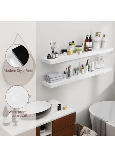 DubaiGallery Floating Shelves,Wall Mounted Shelf with Invisible Brackets,Wall Decor Display Shelves Storage Unit for Living Room,Bedroom,Kitchen-2