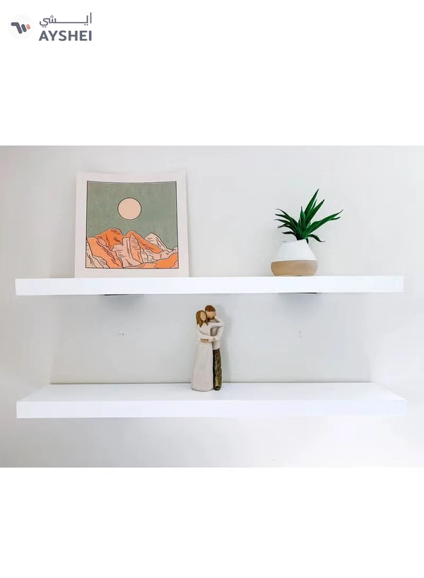 DubaiGallery Floating Shelves,Wall Mounted Shelf with Invisible Brackets,Wall Decor Display Shelves Storage Unit for Living Room,Bedroom,Kitchen