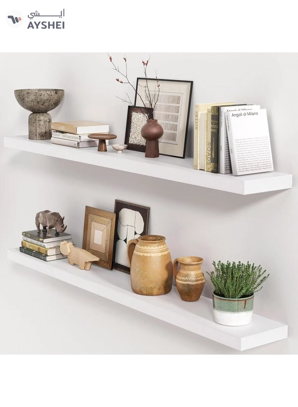 DubaiGallery Floating Shelves,Wall Mounted Shelf with Invisible Brackets,Wall Decor Display Shelves Storage Unit for Living Room,Bedroom,Kitchen