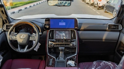 Lexus LX 600 – Luxury SUV in White with Red Interior-13