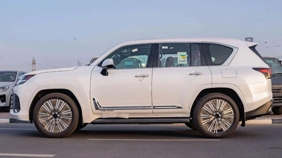 Lexus LX 600 – Luxury SUV in White with Red Interior-3