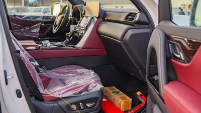 Lexus LX 600 – Luxury SUV in White with Red Interior-10
