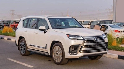 Lexus LX 600 – Luxury SUV in White with Red Interior-0