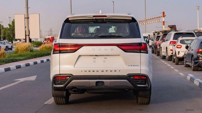 Lexus LX 600 – Luxury SUV in White with Red Interior-7