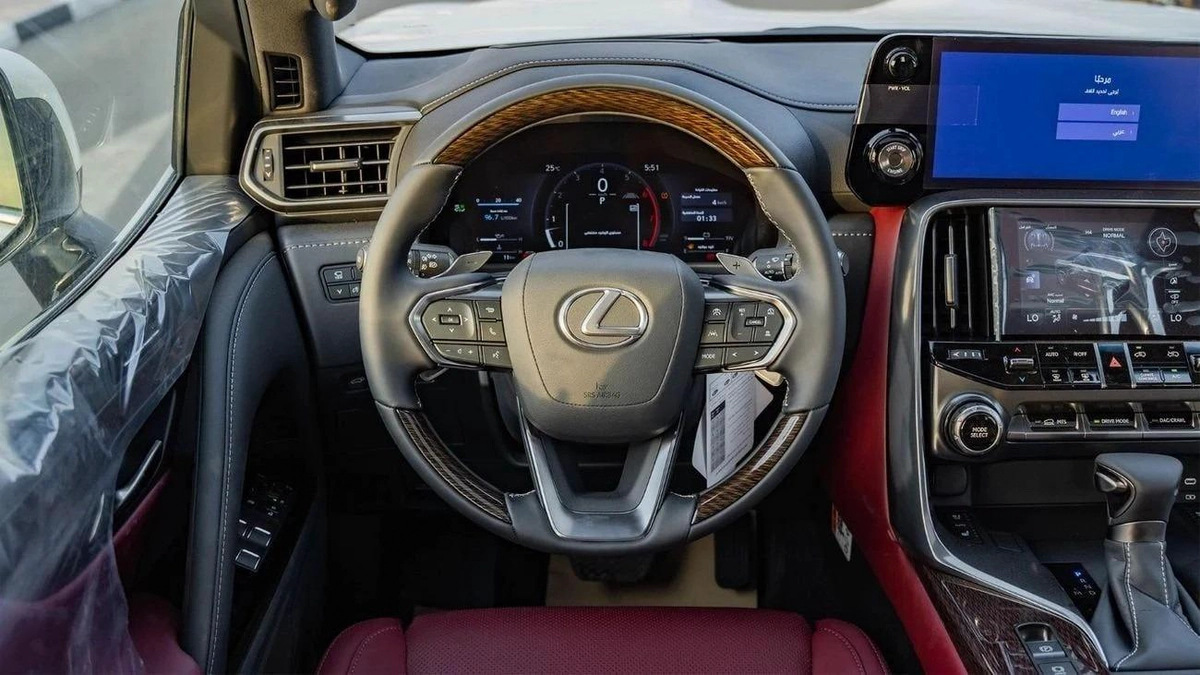 Lexus LX 600 – Luxury SUV in White with Red Interior-9-9