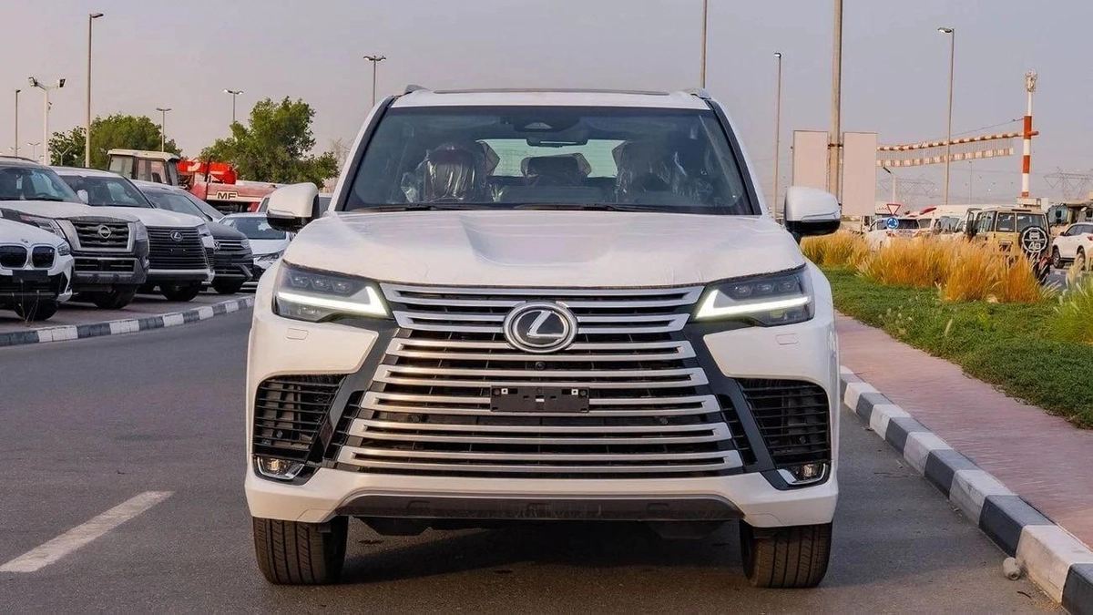 Lexus LX 600 – Luxury SUV in White with Red Interior-6-6