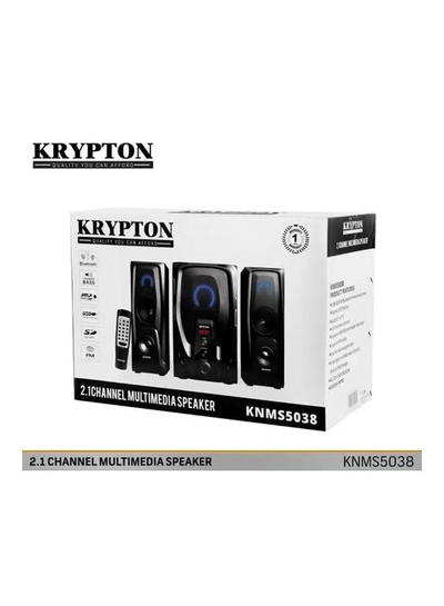 KRYPTON 2.1 Channel Multimedia Speaker System KNMS5038 Black-1