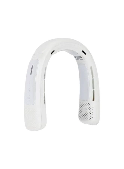 GEEPAS Cool Collar- Personal Neck Fan with 12 Hours Long Working Time, 3 Speed Levels/ Lightweight, Rechargeable for Indoor and Outdoor Use/ Silent, Safe and Secure GF21229 white-2