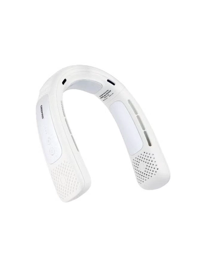 GEEPAS Cool Collar- Personal Neck Fan with 12 Hours Long Working Time, 3 Speed Levels/ Lightweight, Rechargeable for Indoor and Outdoor Use/ Silent, Safe and Secure GF21229 white-0