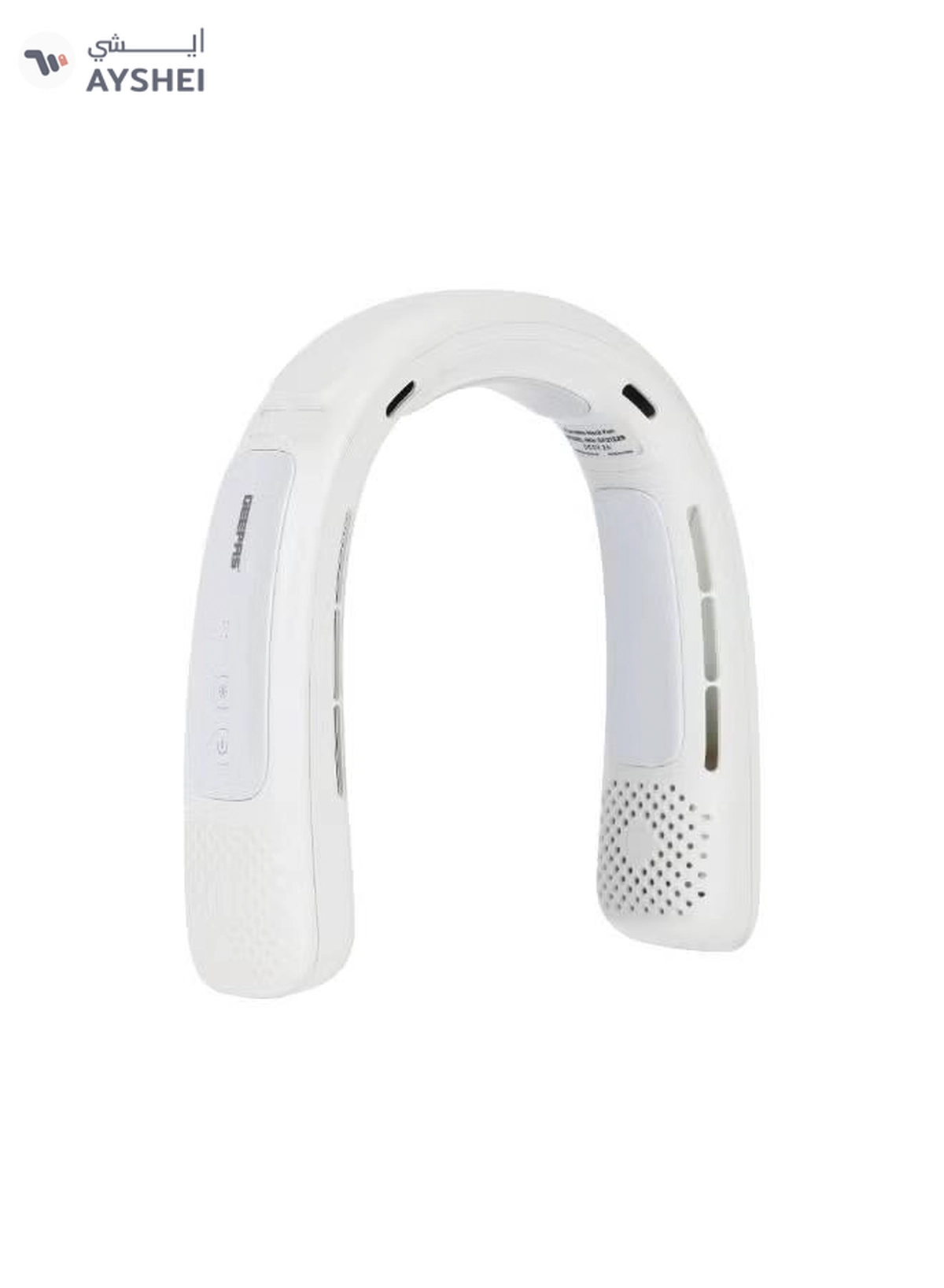 GEEPAS Cool Collar- Personal Neck Fan with 12 Hours Long Working Time, 3 Speed Levels/ Lightweight, Rechargeable for Indoor and Outdoor Use/ Silent, Safe and Secure GF21229 white-2-2