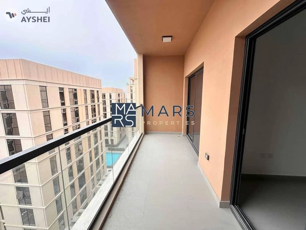 Balcony 1 bhk with one washrom and pool view