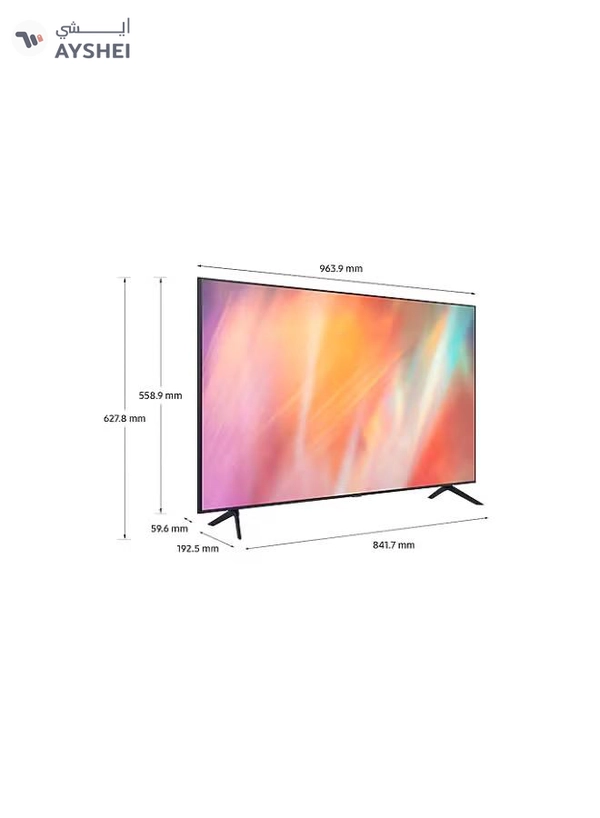 Samsung 65-Inch Crystal UHD 4K Flat Smart TV UA65AU7000U/UA65AU7000UXZN/UA65AU7000UXUM Titan Grey
