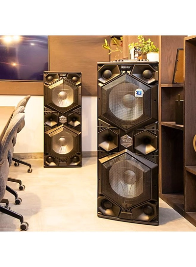 GEEPAS 2.0 Channel Professional Active Speaker System GMS8569 Black/Blue-6
