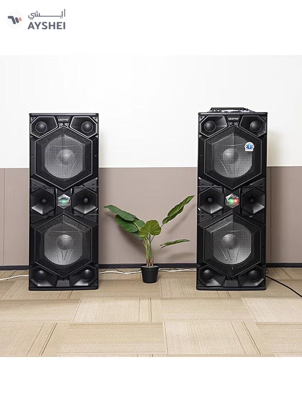 GEEPAS 2.0 Channel Professional Active Speaker System GMS8569 Black/Blue