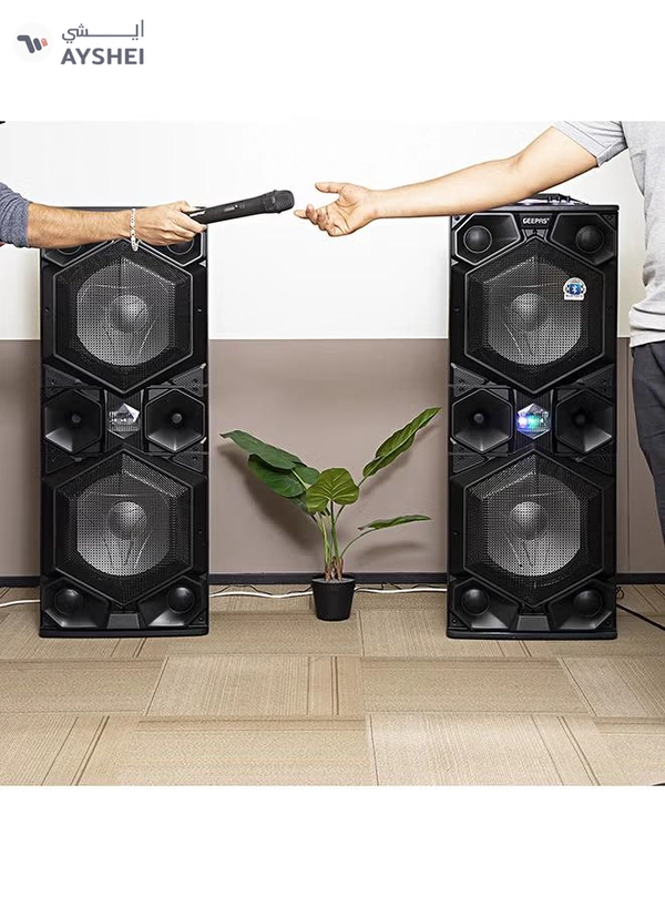 GEEPAS 2.0 Channel Professional Active Speaker System GMS8569 Black/Blue
