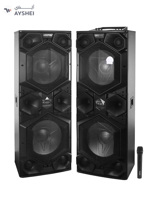 GEEPAS 2.0 Channel Professional Active Speaker System GMS8569 Black/Blue