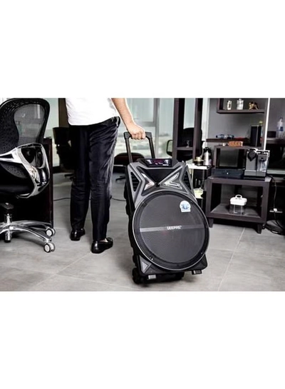 GEEPAS Rechargeable Trolley Bluetooth Speaker GMS11131 Black-3