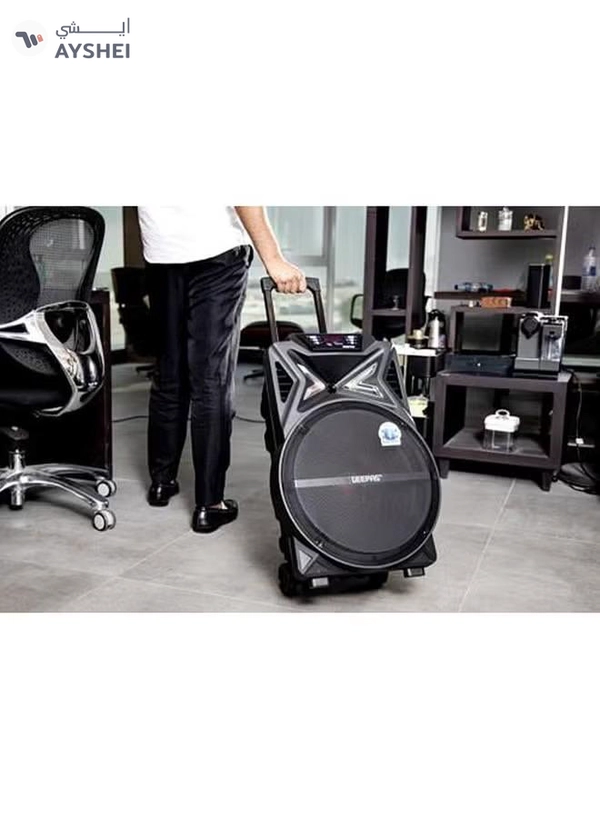 GEEPAS Rechargeable Trolley Bluetooth Speaker GMS11131 Black