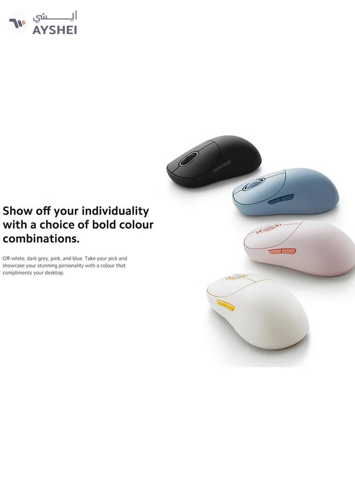 Xiaomi Wireless Mouse Xiaomi 3, 1200DPI, Bluetooth / Wi-Fi - BHR8912GL | White-7-7