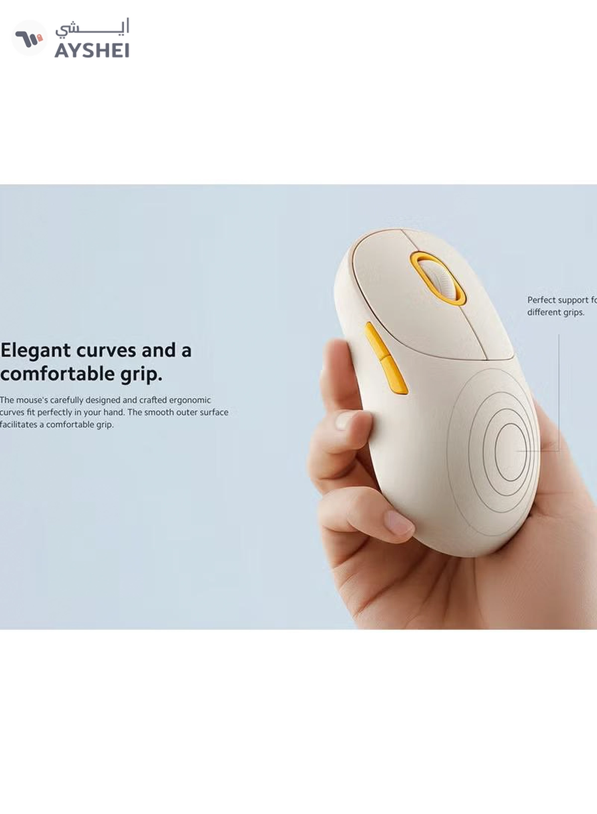 Xiaomi Wireless Mouse Xiaomi 3, 1200DPI, Bluetooth / Wi-Fi - BHR8912GL | White-2-2