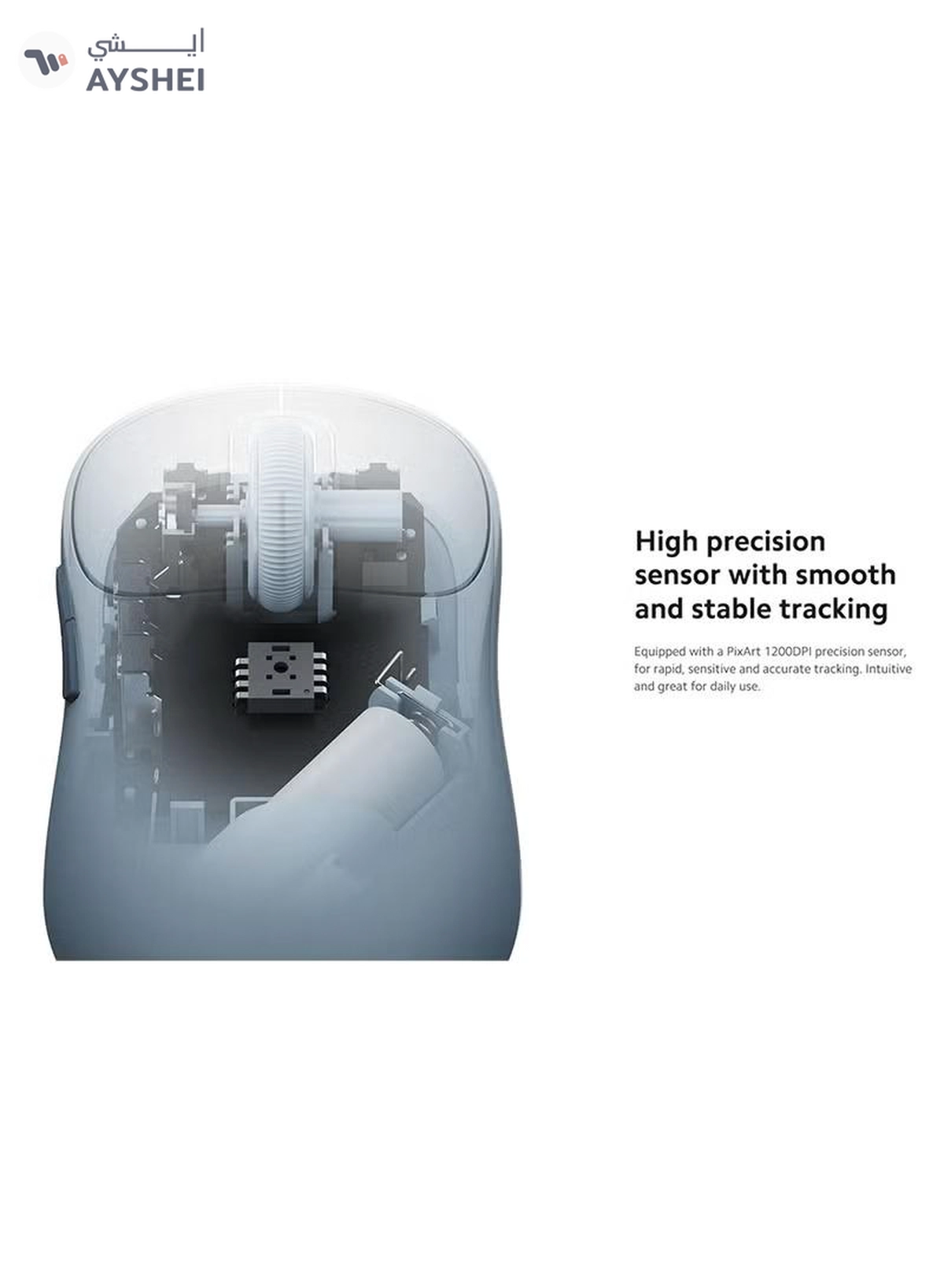 Xiaomi Wireless Mouse Xiaomi 3, 1200DPI, Bluetooth / Wi-Fi - BHR8912GL | White-3-3