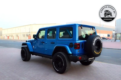 3 YRS DEALER WTY AND 3 YRS SP | 2024 JEEP WRANGLER 4DR SAHARA HYDRO BLUE | ORZ CUSTOM BUILT-1