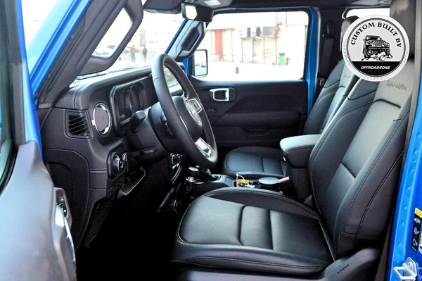 3 YRS DEALER WTY AND 3 YRS SP | 2024 JEEP WRANGLER 4DR SAHARA HYDRO BLUE | ORZ CUSTOM BUILT
